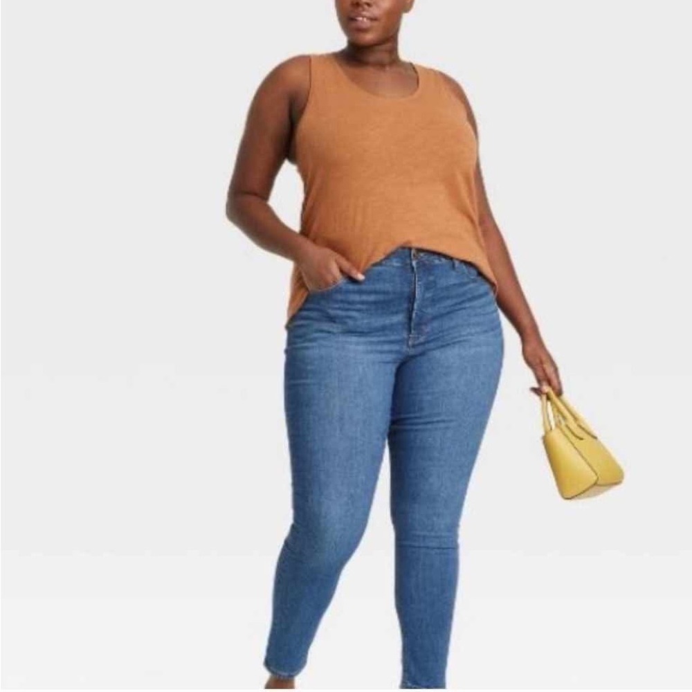 Ava & Viv high-rise skinny jeans, new!